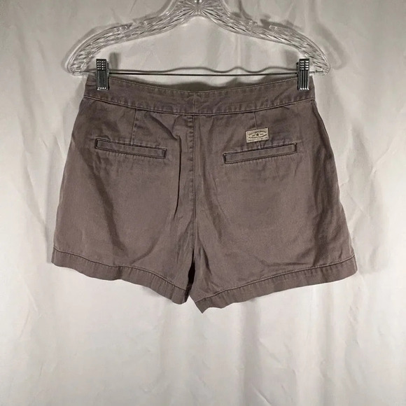 Old Navy Shorts Women's 6 Grey Button Zip 100% Cotton Mid Rise Rear Pockets - Picture 4 of 8